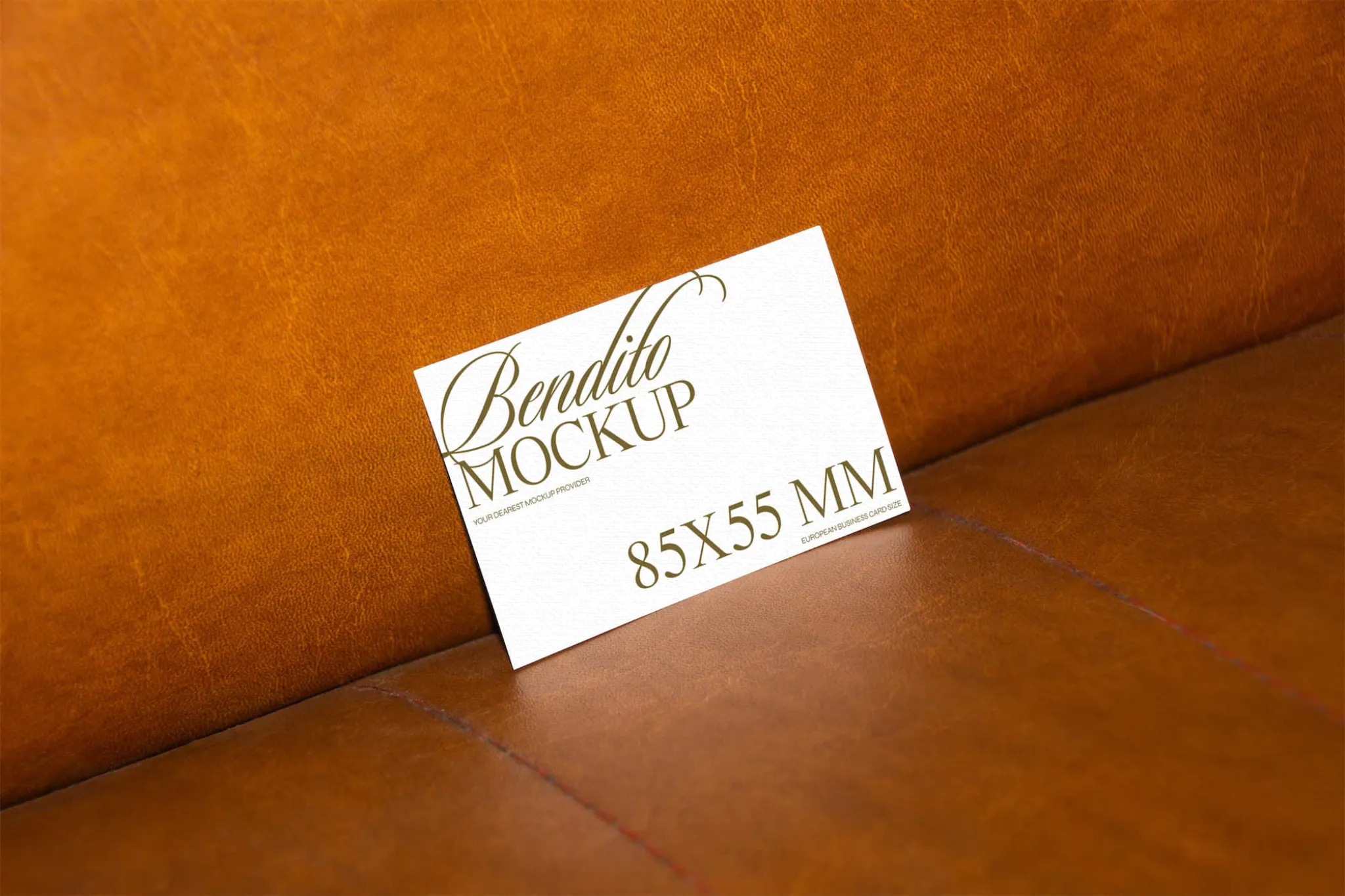 Business card mockup on luxurious texture.