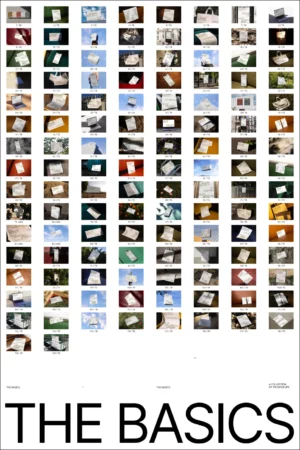 Masonry layout containing the 120 image mockups from The Basics.
