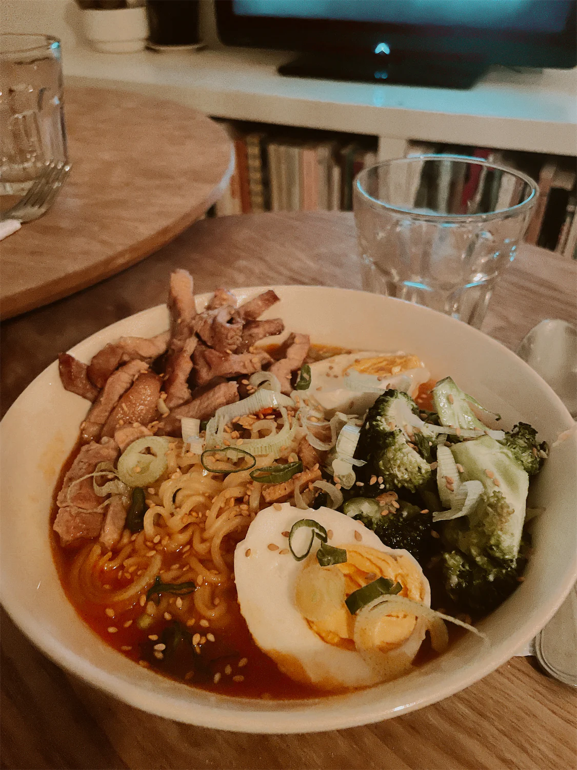 Photography of a ramen dish that the founders of Bendito Mockup had for dinner the night before their product launch.