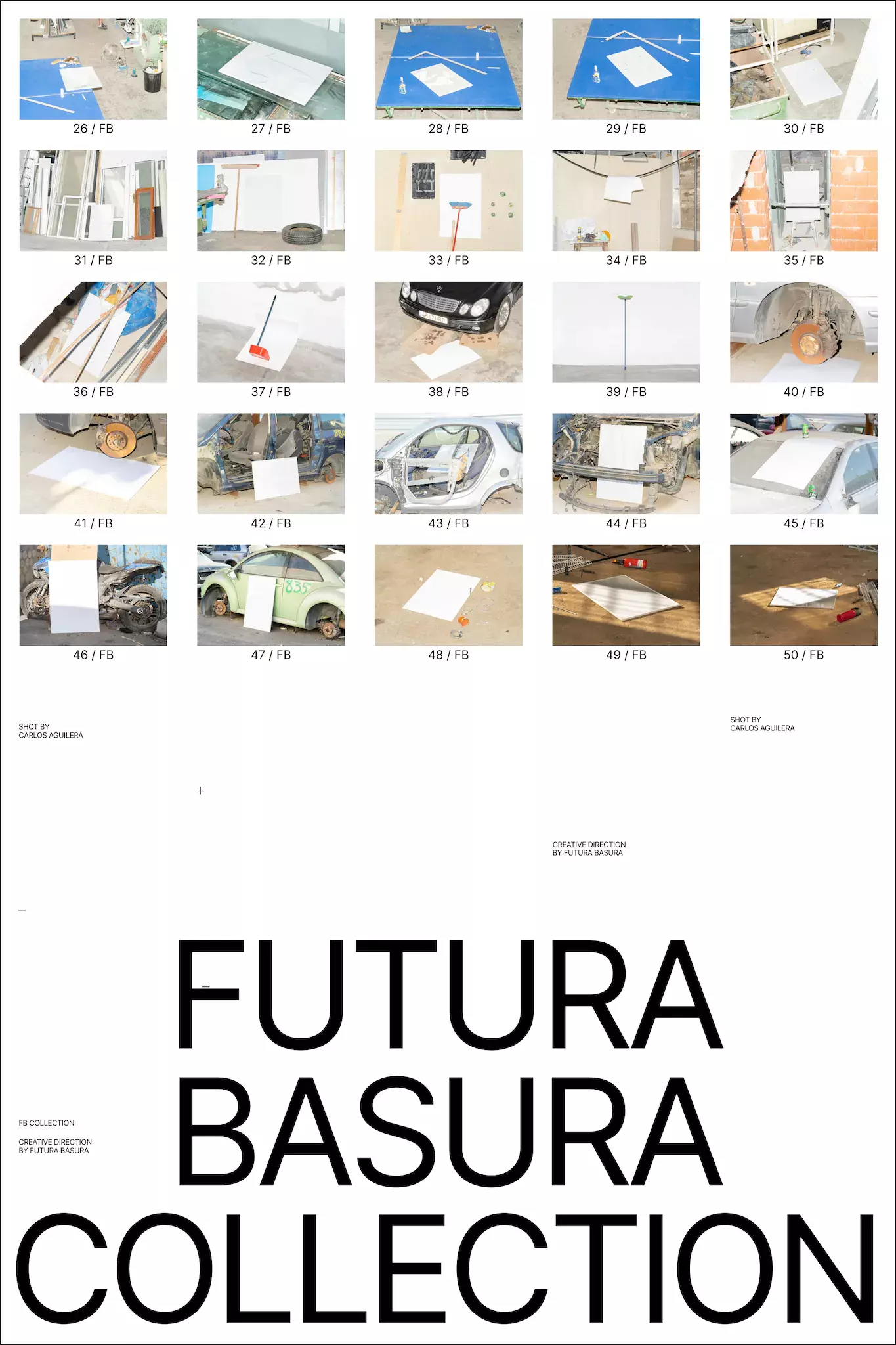 Masonry layout with the 25 images from Futura Basura Collection Part 02.
