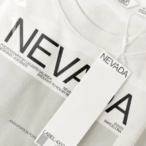 Close-up of a t-shirt mockup with its label mockup, PSD file of a label mockup, t-shirt mockup, apparel mockup, clothing mockup, fashion mockup, high quality mockup, premium quality t-shirt mockup.
