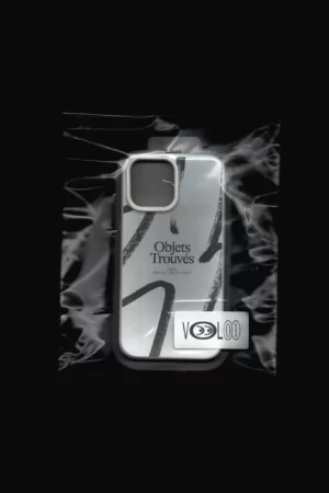 High-quality iPhone case mockup with a sticker inside enclosed in plastic bag. Scanned effect iPhone case mockup inside of a plastic bag. High quality mockup for Adobe Photoshop.