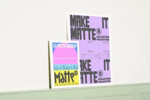 Multiple fully editable frame mockups to showcase your different designs in a neutral interior setting. High quality poster mockup for your branding presentation. Aesthetic print mockup created for Adobe Photoshop.