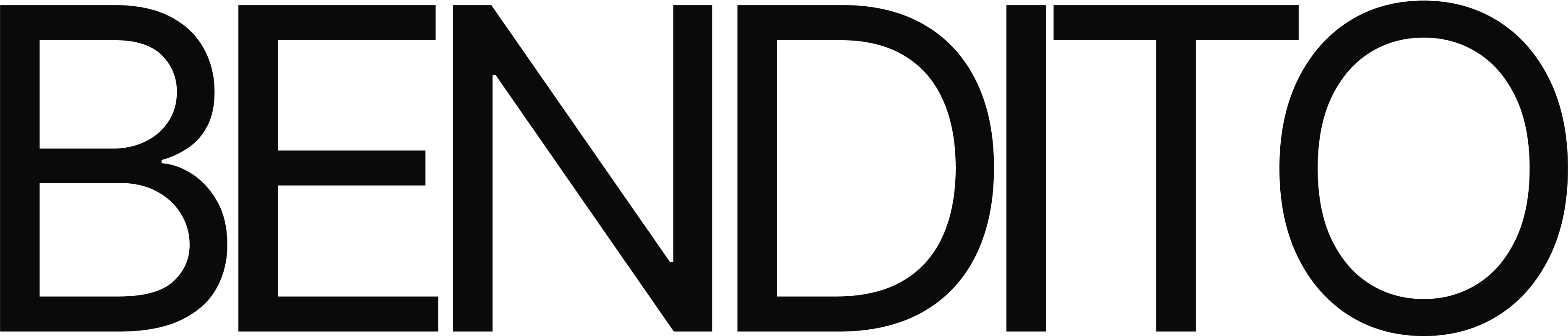 Black and bold "BENDITO" logotype on a transparent background