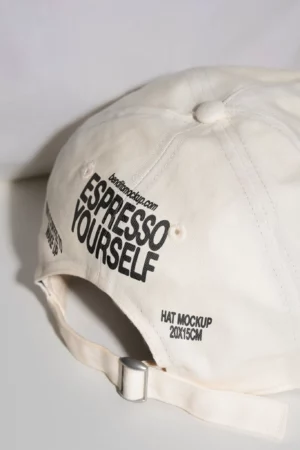 Close-up of the back of an Espresso Yourself hat
