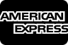 Black and white American Express logo with a transparent background.