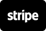 Stripe logo in black and white with a transparent background.