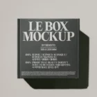 Hover image: A plain white box with a closed lid