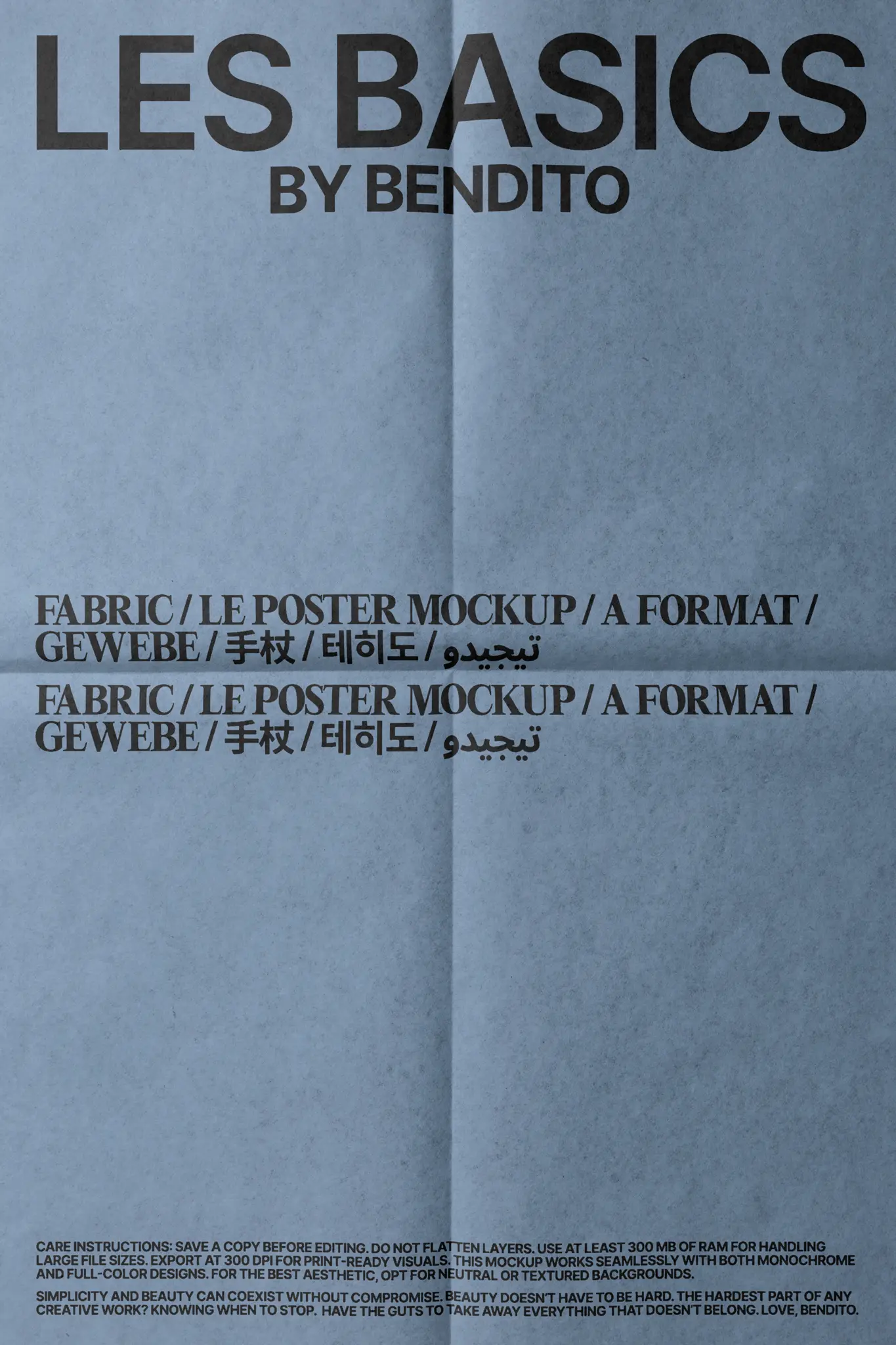 Bendito Mockup — Iconic mockups for iconic designers