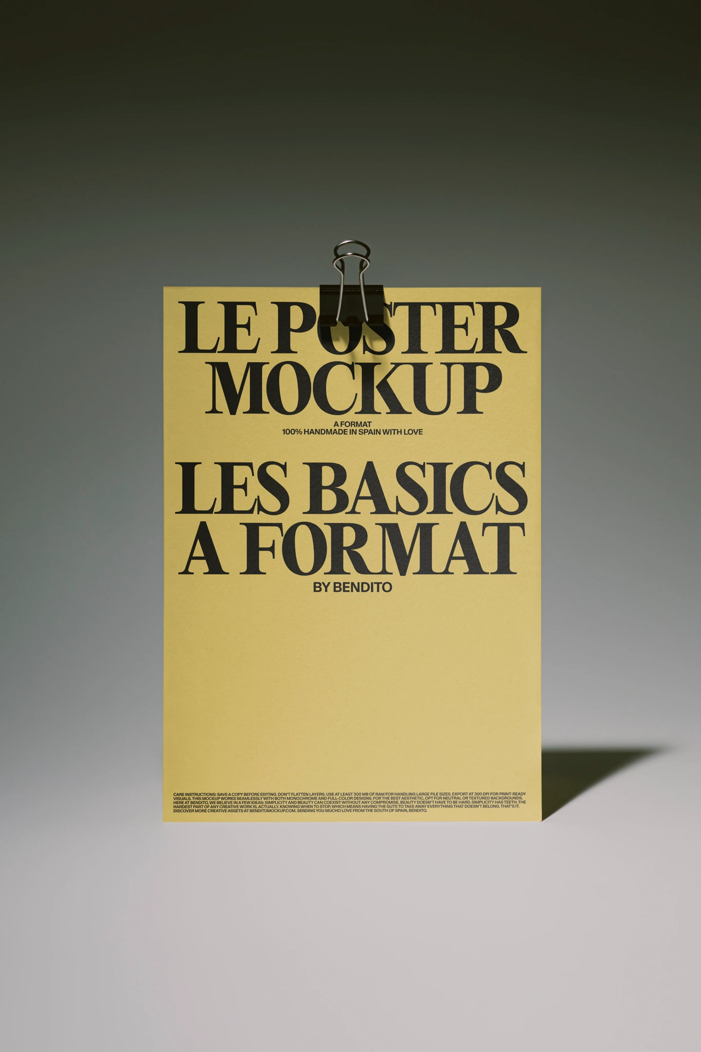LB26 W32 Le Poster Mockup - Bendito Mockup