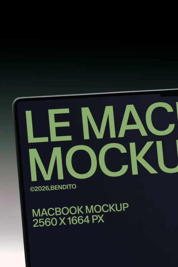 LB26 W36 Le Macbook Mockup - Bendito Mockup