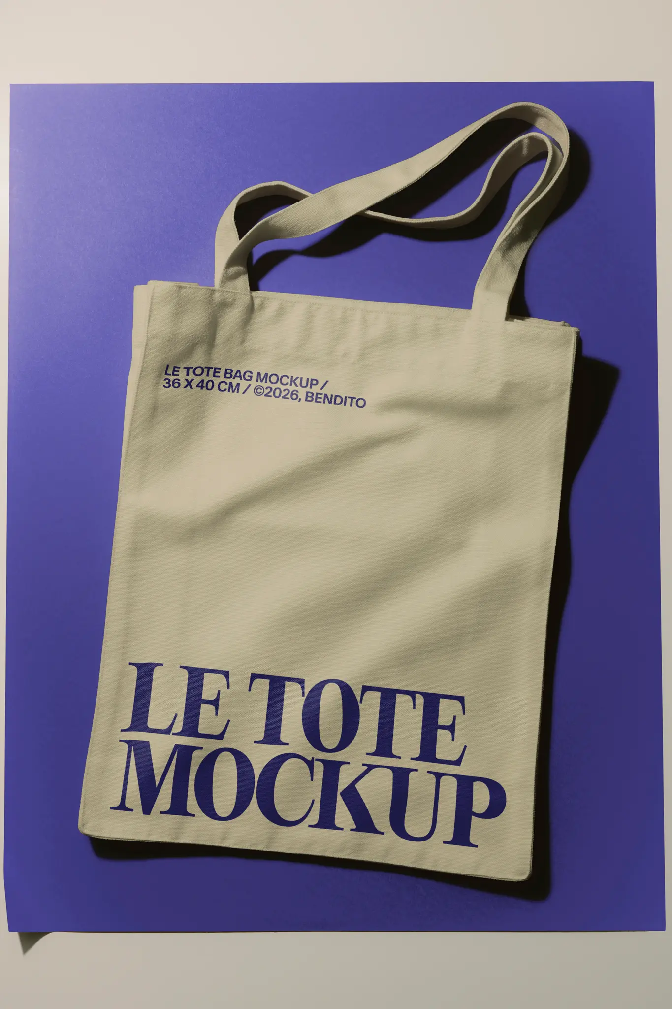 LB26 W39 Le Tote Bag Mockup - Bendito Mockup